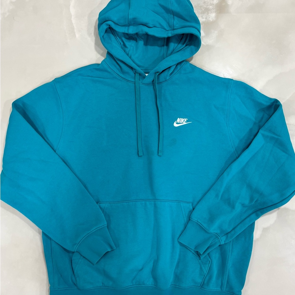 Nike Sportswear® Club Fleece Hoodie in Dusty Cactus (Teal Blue) BV2654-345 - L